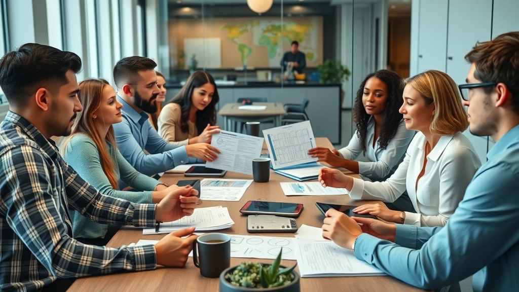 SEO agency team NYC tech sector reviewing digital marketing and SEO company proposals