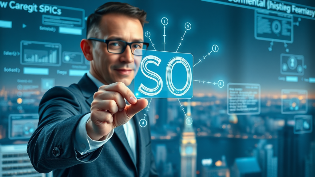 Growth Hacking Linking Strategy - SEO consultant mapping internal links on futuristic glass board