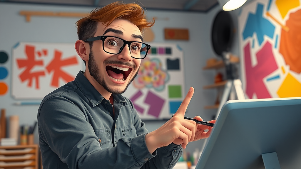 creative professional working alongside AI tool in a designer