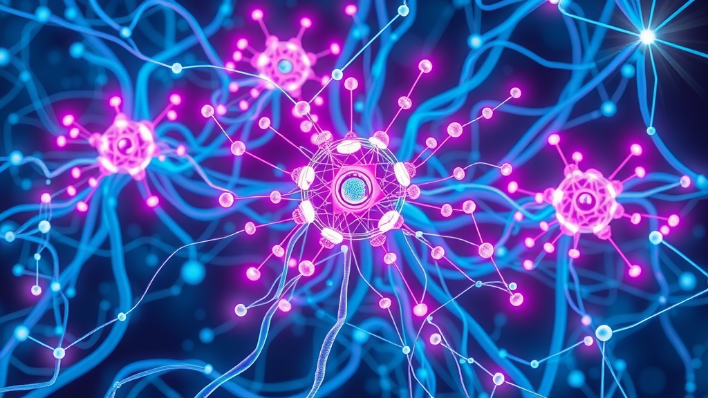neural network visual showing evolution of AI through machine learning and deep learning, flowing data