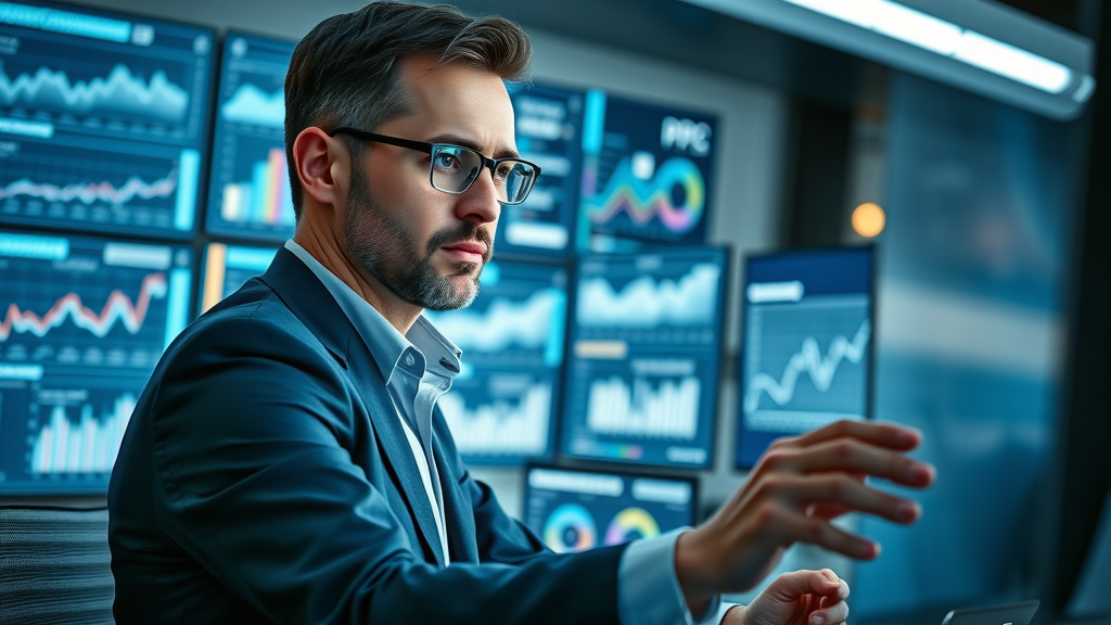 PPC advertising for technology firms digital marketing dashboard analytics