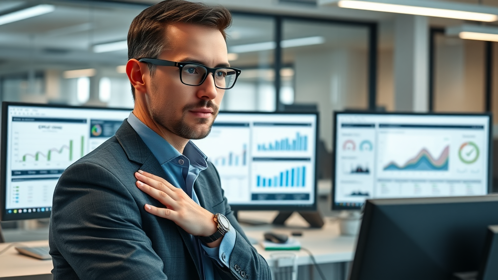 modern CRM and analytics dashboards for data-driven sales optimization in an office setting