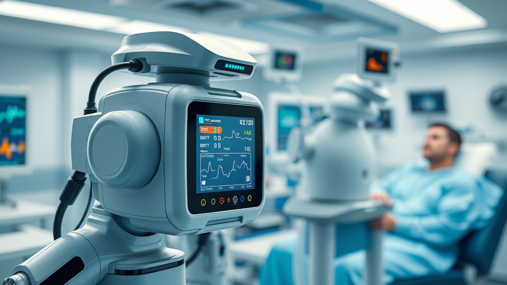 cutting-edge medical devices used for patient monitoring in a clinical setting; medical devices
