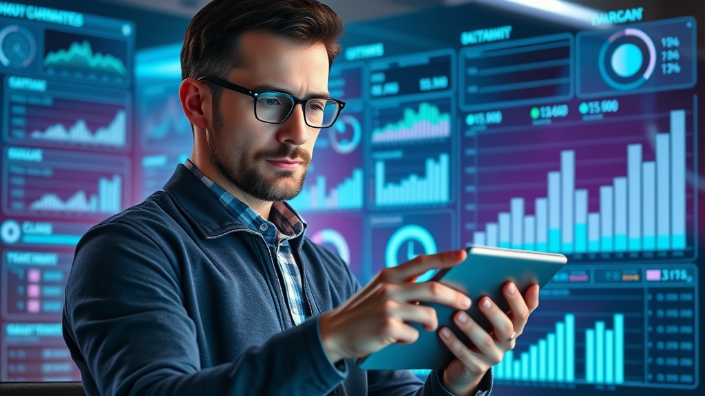 Innovative digital marketing strategy dashboard for tech businesses