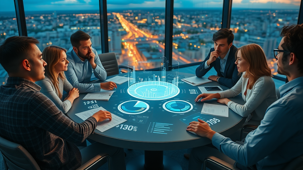 collaborative sales team using feedback dashboards for data-driven sales optimization