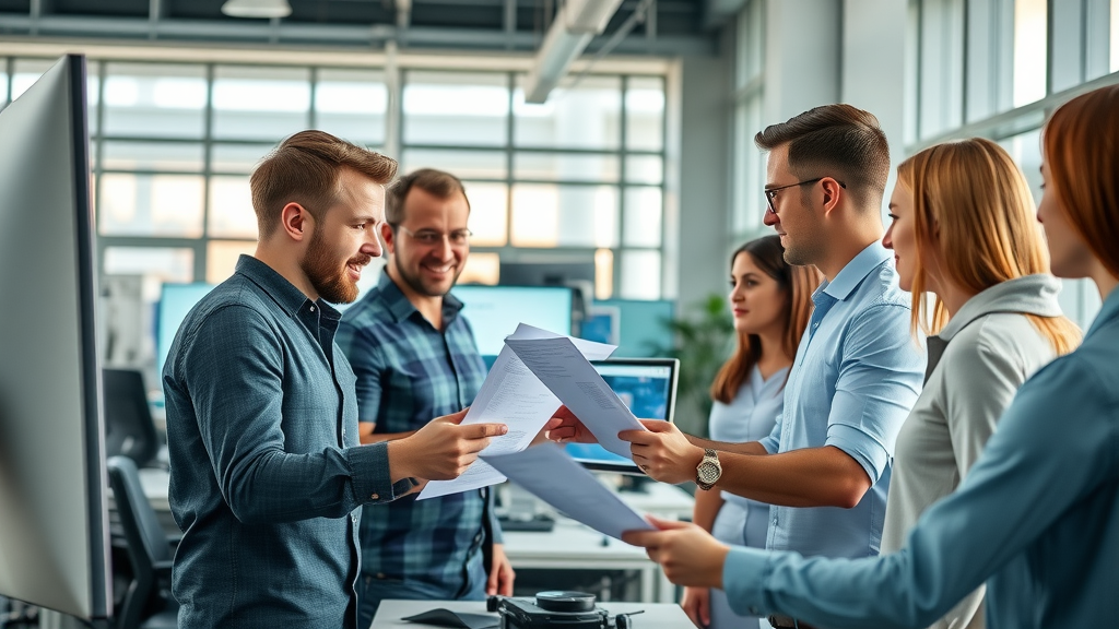 startup teams collaborating on blog posts, case studies, and press releases - content marketing for technology startups
