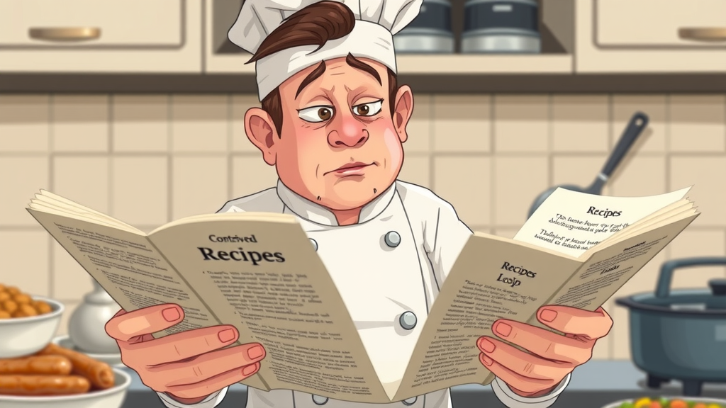 article spinning chef contrived recipes metaphor