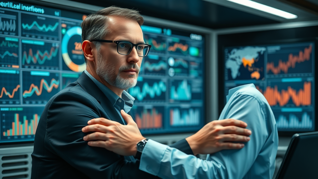 cutting-edge machine learning dashboard business analyst reviewing personalized ai-generated customer insights