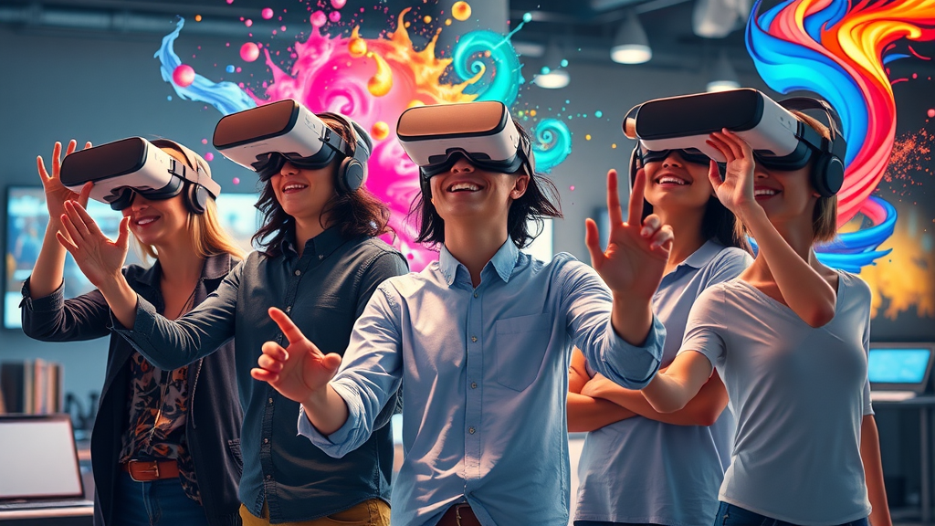 NY digital marketing team launching innovative virtual reality campaign for tech startup