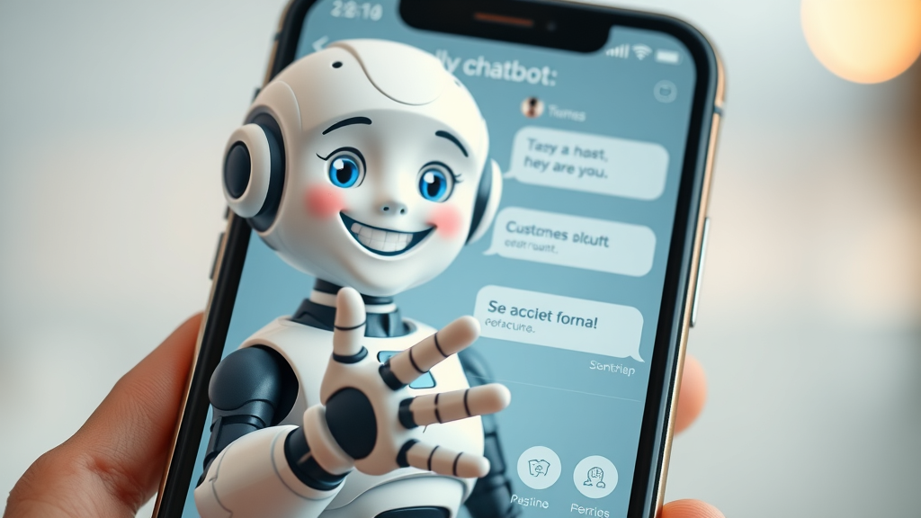 AI chatbot interface delivering personalized support to a customer and improving customer retention on a smartphone