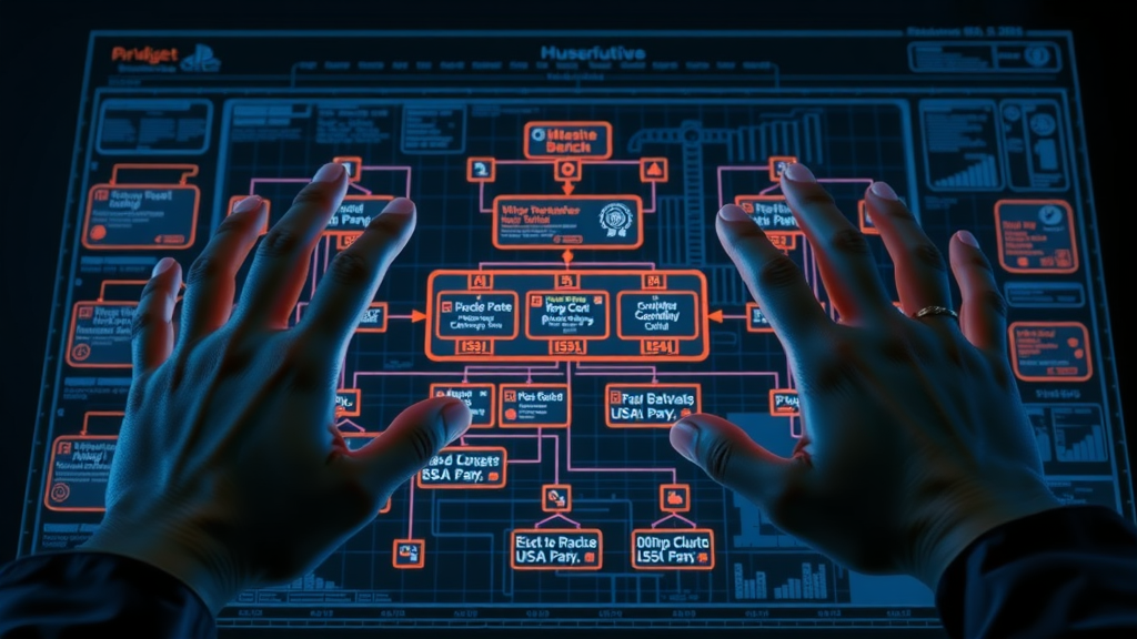Schematic blueprint of website structure for technical SEO and search engine optimization