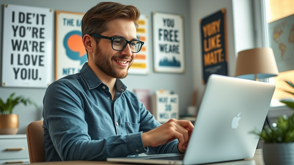 Growth Hacking Techniques for Tech Startups - Marketing manager emailing an industry thought leader in a modern office