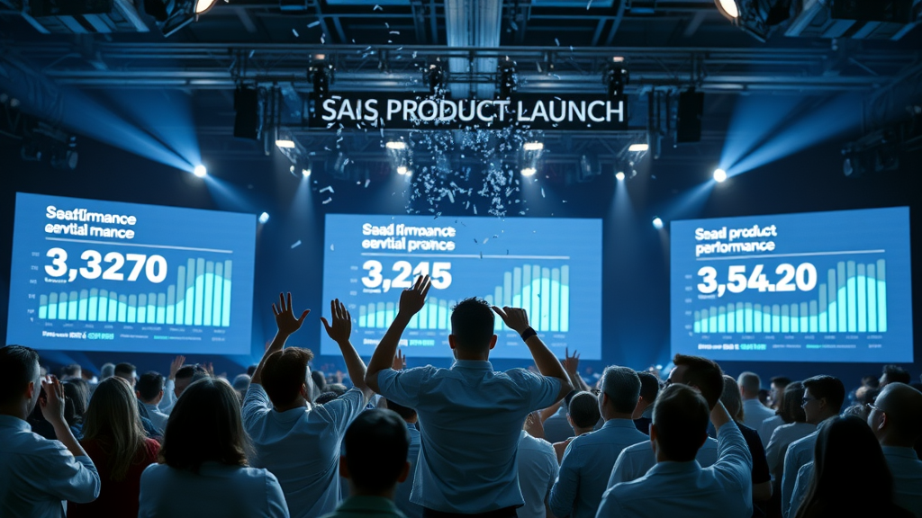 SaaS company product launch with increased demo bookings from email marketing