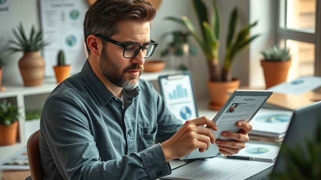 dedicated content strategist writing an in-depth blog post - online marketing tips for tech companies
