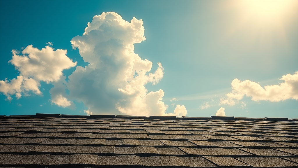 sun-baked asphalt roof handling extreme summer heat summer seasonal roof care resilient heat shimmer