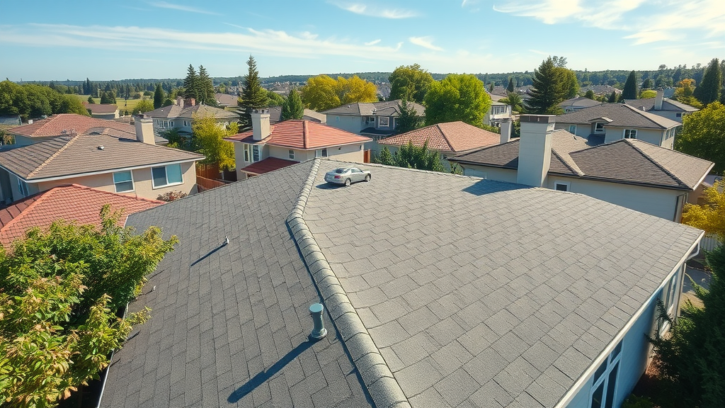 suburban home rooftop clean and well-maintained roof maintenance tips