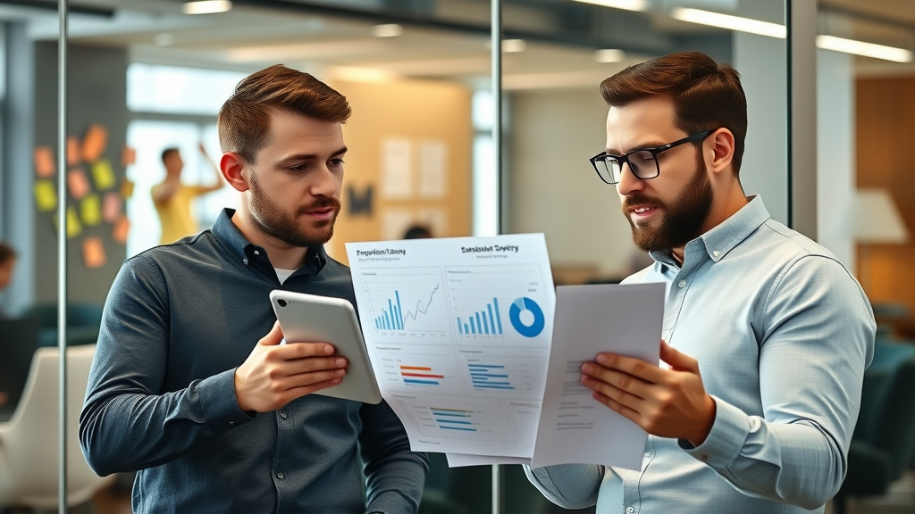 Product managers at NY tech startup reviewing user feedback for marketing alignment