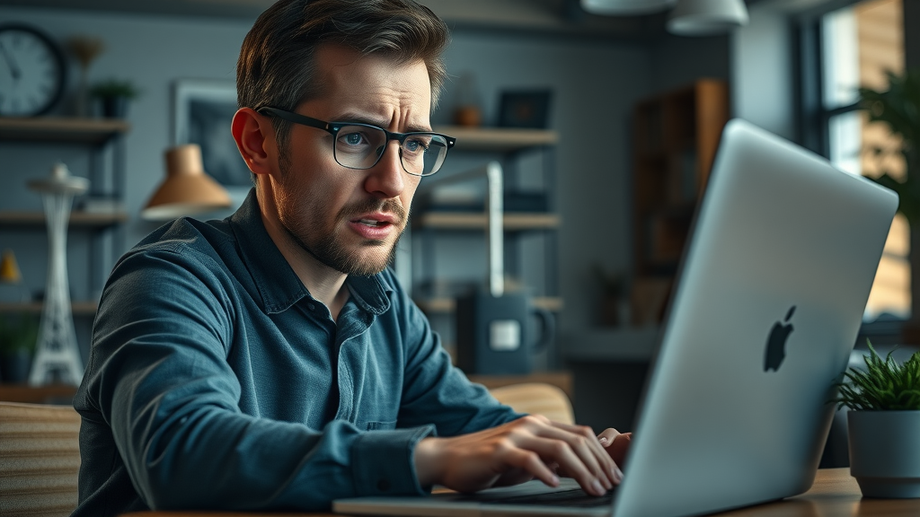 Frustrated marketer troubleshooting PPC advertising Seattle campaign errors