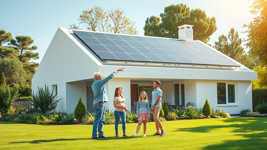 cool roof with solar panels on modern home roofing system
