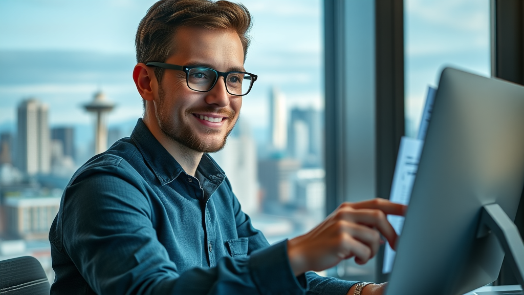 Content strategist developing a Seattle-specific content marketing strategy with analytics