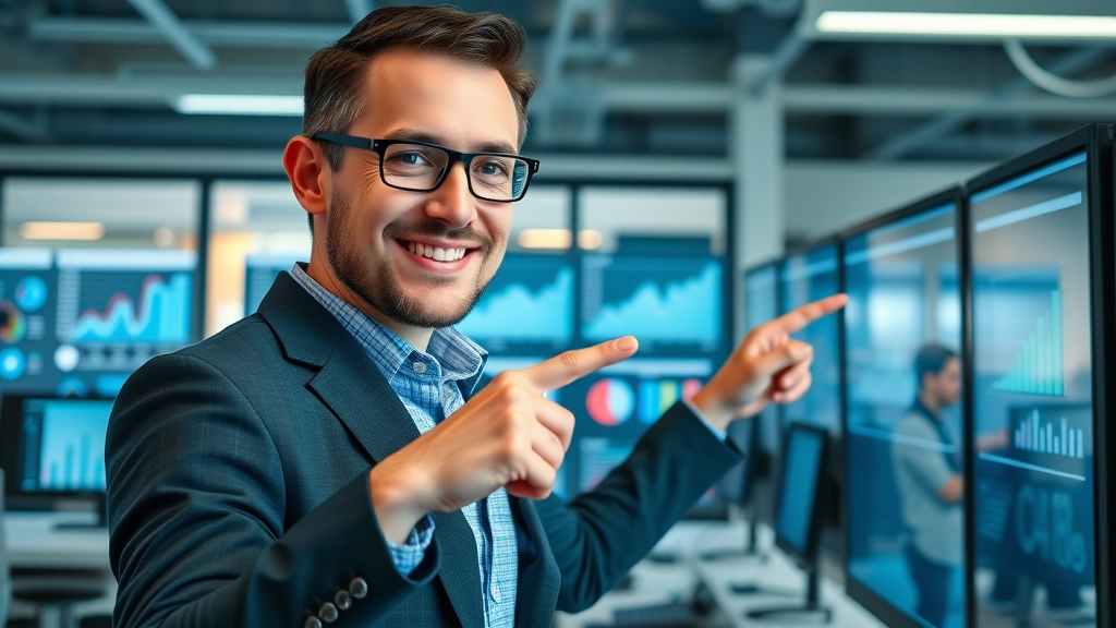 Professional digital agency marketer analyzing performance metrics and digital dashboard for data-driven marketing growth, digital agency performance marketing