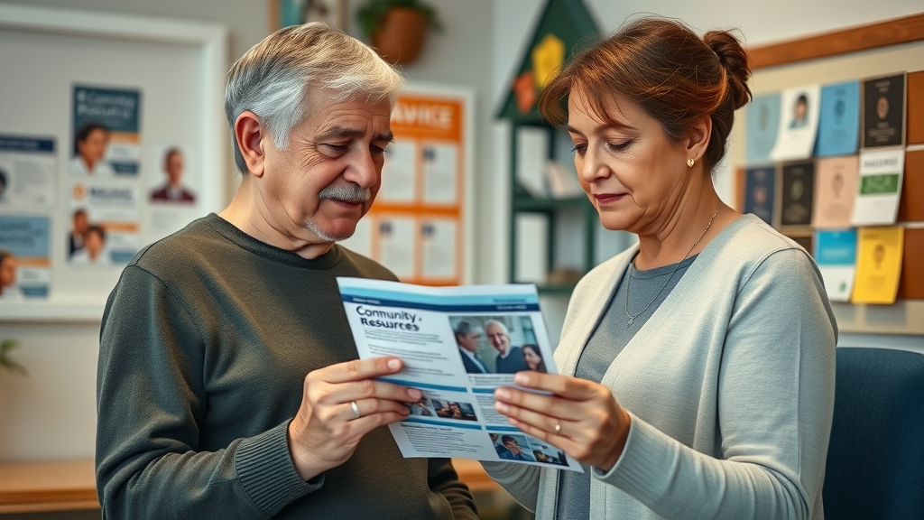 compassionate advisor assisting a resident in Monmouth, community resources pamphlet, advice monmouth