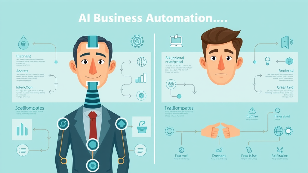infographic ai business automation vs business process automation comparison